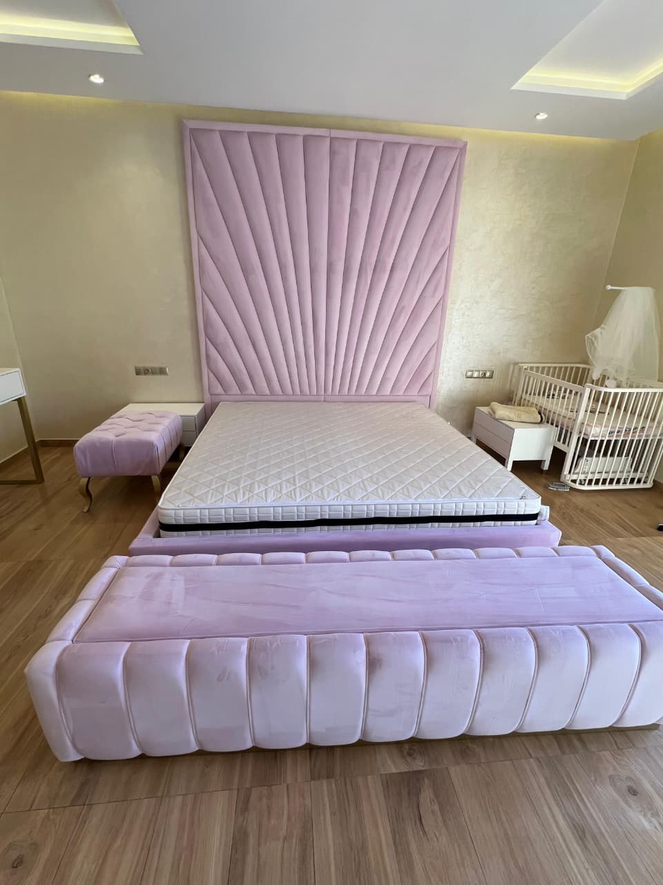 Velours rose — nettoyage Clean Pro Marrakech